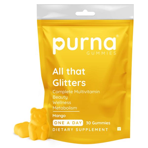 Buy Purna Gummies Immunity Multivitamin Mango Gummies for Adults ...