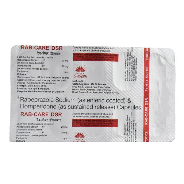 RABCARE DSR Capsule 10's Price, Uses, Side effects, Substitutes | Netmeds