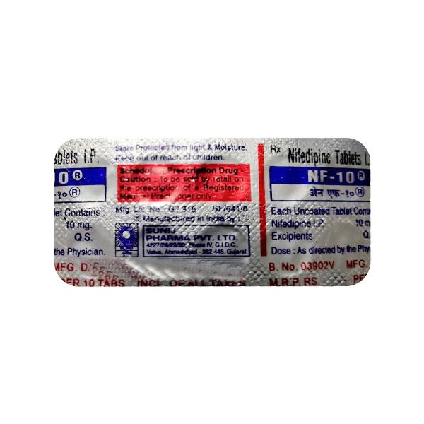NF 10 Tablet 10's Price, Uses, Side effects, Substitutes | Netmeds