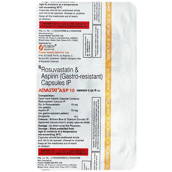 ADVASTAT ASP 10 Capsule 10's