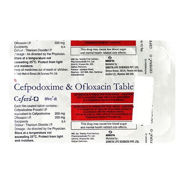 Cefera O 200mg Tablet 10'S