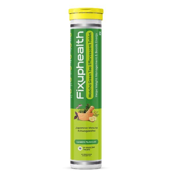 FixUpHealth Matcha Green Tea Effervescent Tablet - Lemon Flavour 15's ...