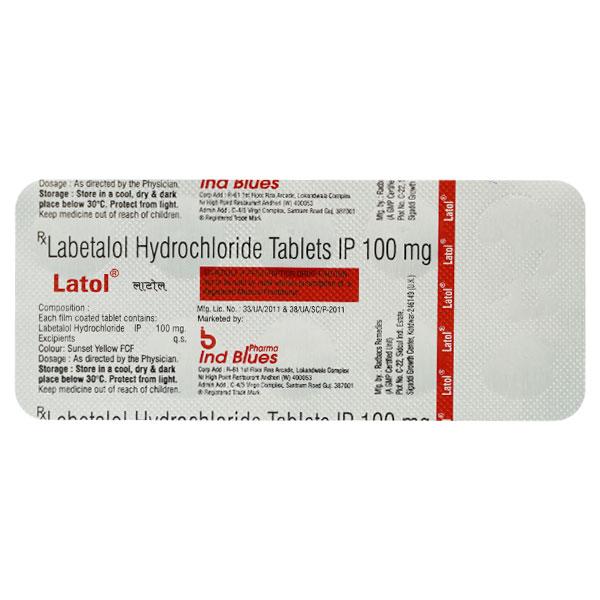 LATOL 100mg Tablet 10's Price, Uses, Side effects, Substitutes | Netmeds