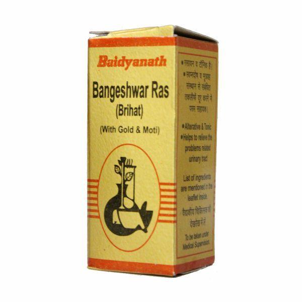Buy Baidyanath Bangeshwar Ras Brihat With Gold and Pearl Tablet 25's ...