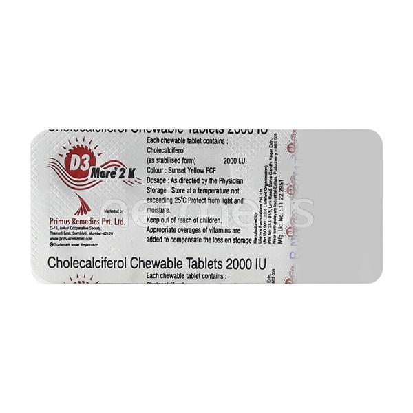 D3 More 2K Chew Tablet 10'S
