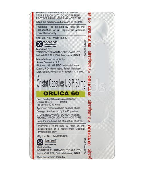 Orlica 60mg Capsule 10'S