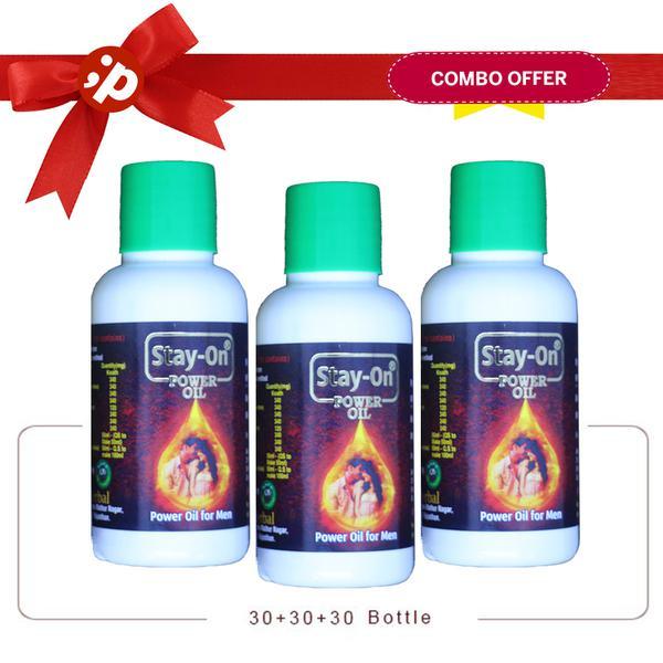 Stay-On Power Oil for Men (Pack of 3 x 30 ml) online at best price ...