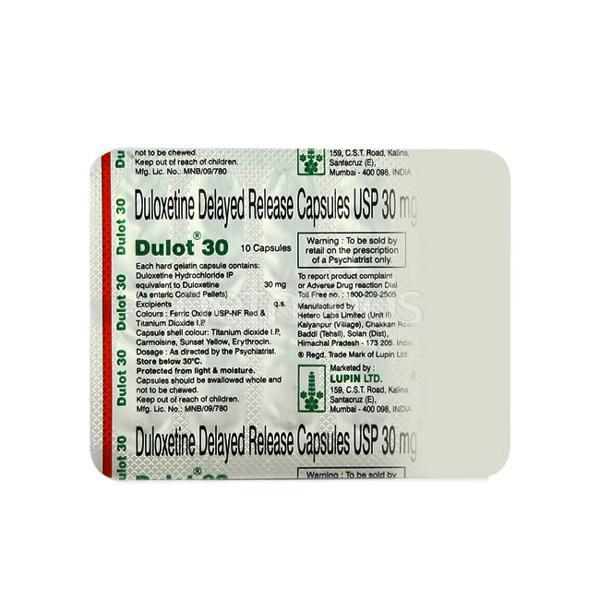 Dulot 30mg Capsule 10'S