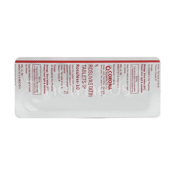 Rosuless 10mg Tablet 10'S