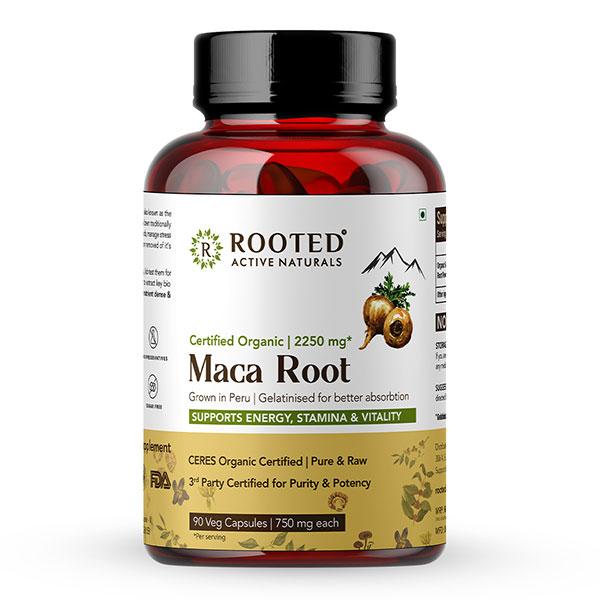 Buy Rooted Active Naturals Maca Root Veg Capsule 90's Online at ...