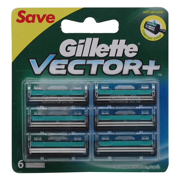 Buy Gillette Vector+ Cartridges 6's Online at Discounted Price | Netmeds