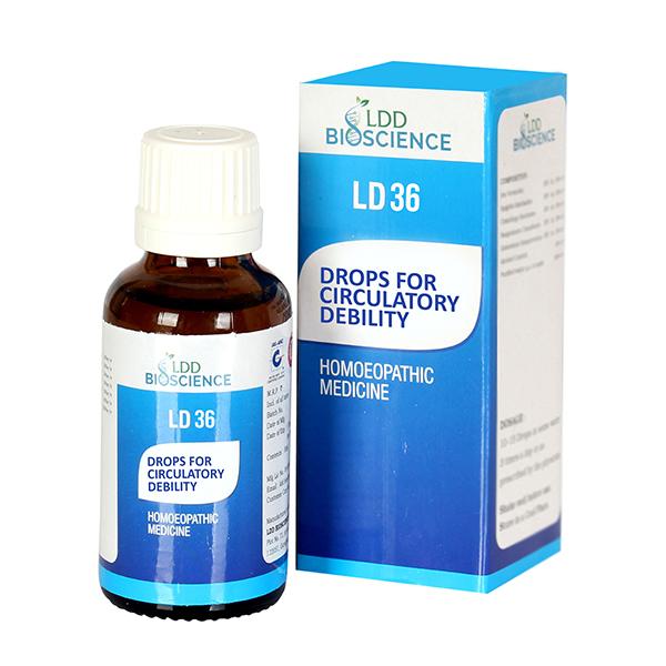 Buy LDD Bioscience LD 36 Circulatory Debility Drops 30 ml Online at ...