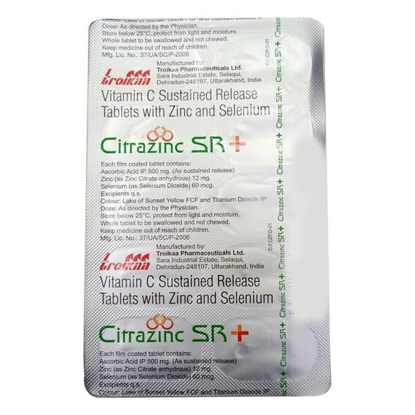 CITRAZINC SR + Tablet 10's