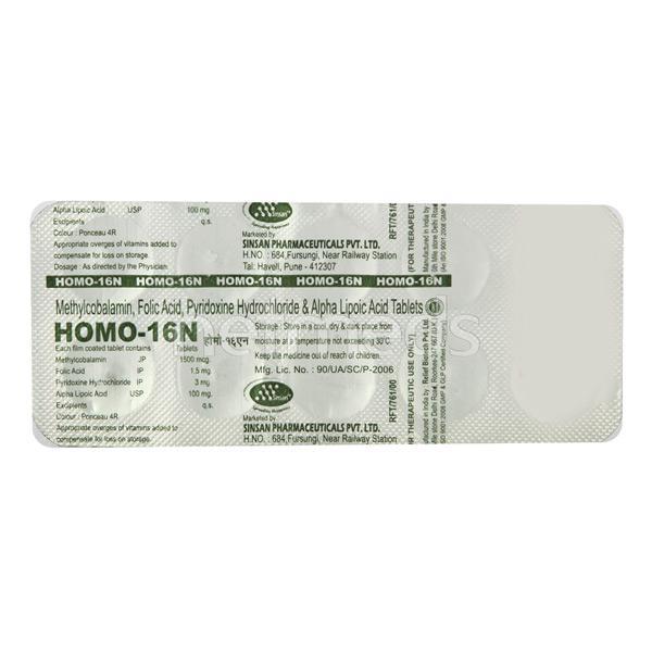 Homo 16N Tablet 10'S