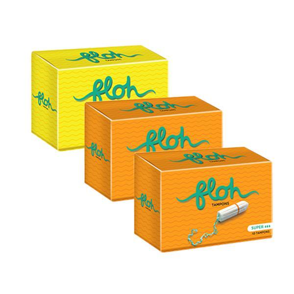 Floh Combo ( Regular+ 2 Super) Tampons 30's