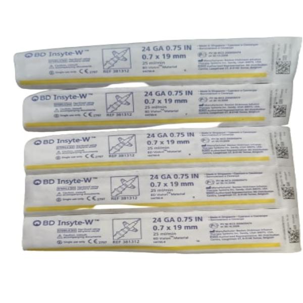Buy BD Insyte - W (24 GA) (0.7 x 19 mm) Online at Discounted Price ...