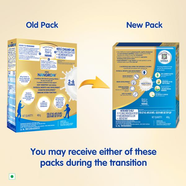 Nestle Nangrow (2-5 Years) Powder 400 gm Creamy Vanilla Flavour (Refill  Pack) Netmeds
