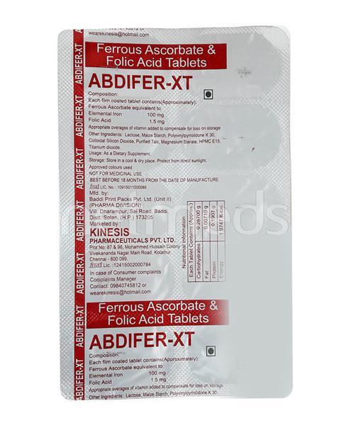 Abdifer XT Tablet 10'S : Uses, Side Effects, Price | Netmeds