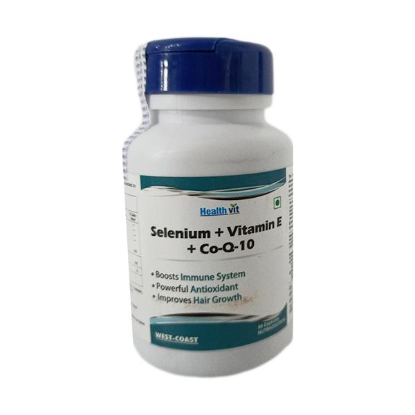 Buy Healthvit Selenium + Vitamin-E + Co-Q 10 Capsule 60's Online at ...