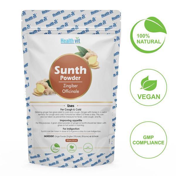 HealthVit Natural Sunth Powder (Zingiber Officinale) 100 gm online at ...