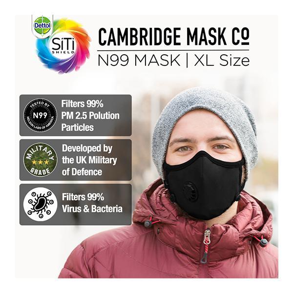 Dettol Cambridge Pro N99 Anti-Pollution Mask - Churchill (XL)