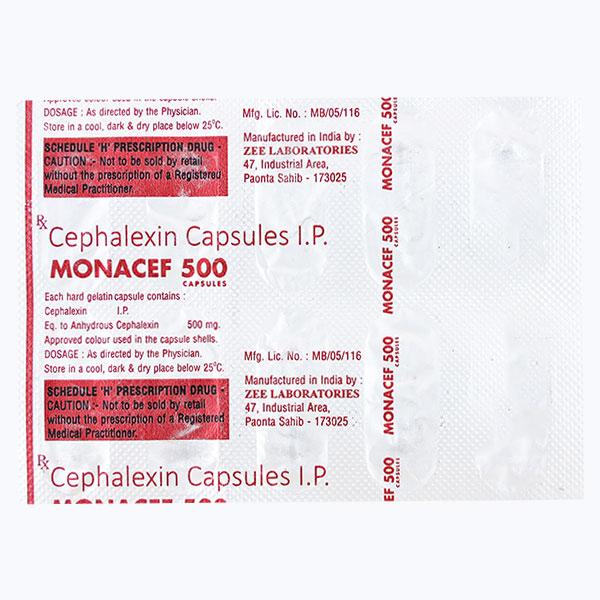 MONACEF 500mg Capsule 10's