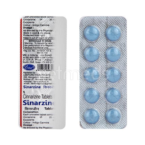 sinarzine tablet