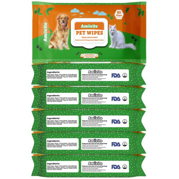 Buy Amorite Wet Pet Wipes For Dogs (Pack Of X 80s) 1's Online at