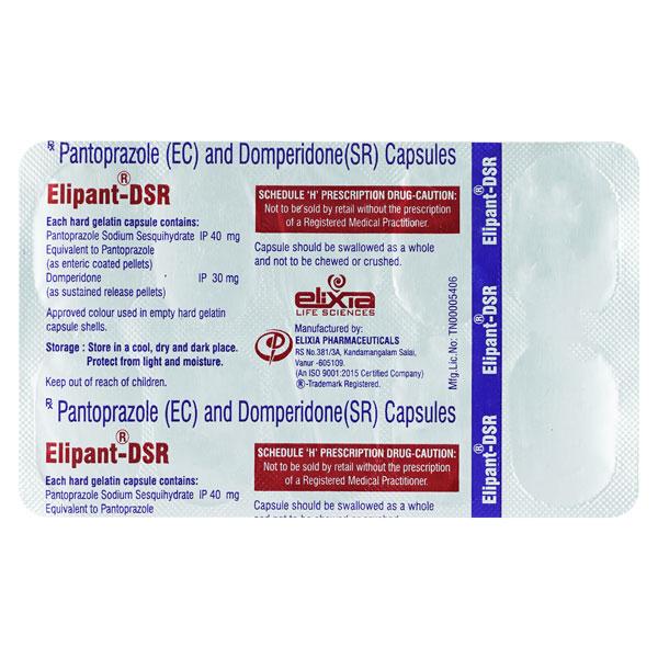 ELIPANT DSR Capsule 10's Price, Uses, Side effects, Substitutes | Netmeds