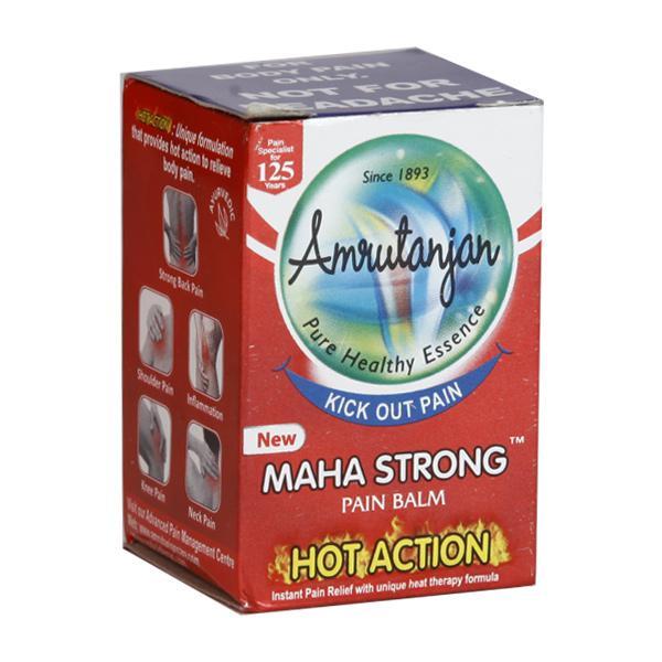 Buy Amrutanjan Maha Strong Pain Balm - Hot Action 8 ml for Quick Relief ...