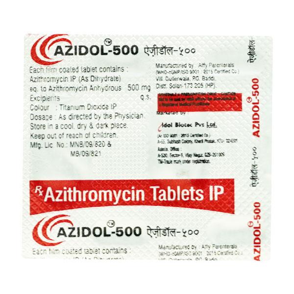 AZIDOL 500 Tablet 3's