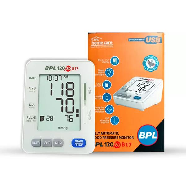 BPL Fully Automatic Blood Pressure Monitor 120/80 (B17) 1's Online at ...