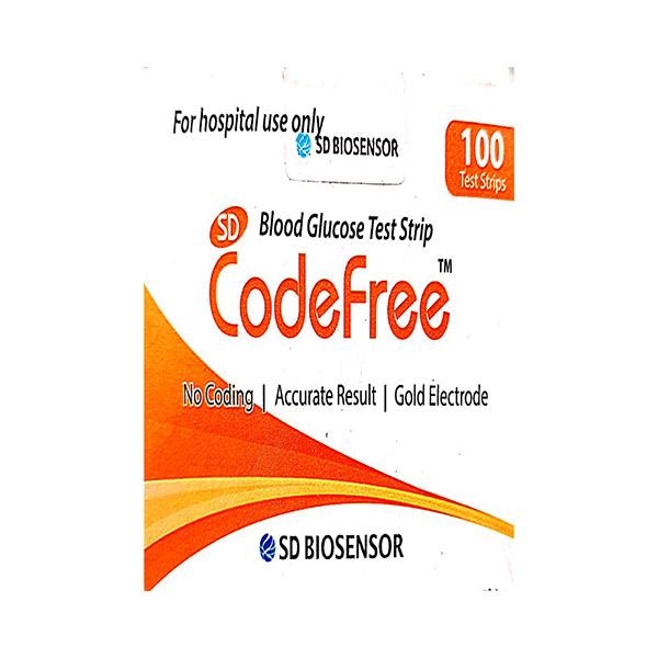 SD Codefree Blood Glucose Test Strip 100's