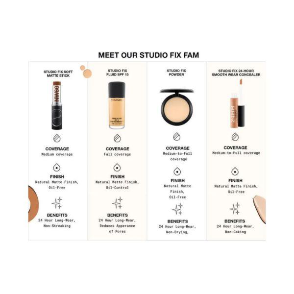 MAC Studio Fix Fluid SPF15 Foundation | NC45 | 30 Ml | 24H Matte Finish | Mittlere Deckkraft | Langanhaltend