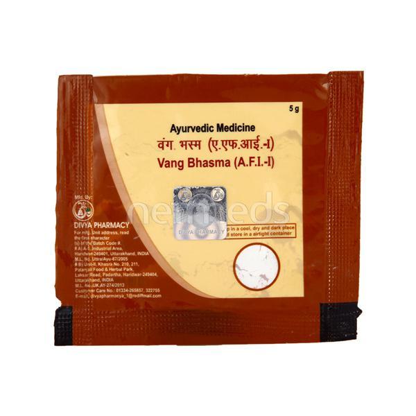 Buy Patanjali Vang Bhasma Powder 5 gm Online at Discounted Price | Netmeds