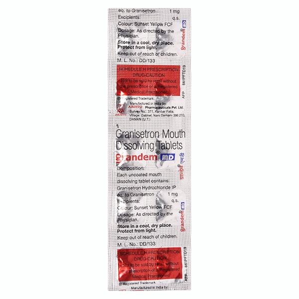 GRANDEM MD Tablet 10's Price, Uses, Side effects, Substitutes | Netmeds