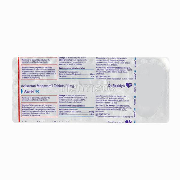 Azarbi 80mg Tablet 10'S