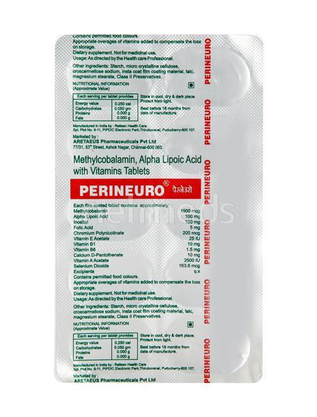 Perineuro Tablet 10'S : Uses, Side Effects, Price | Netmeds