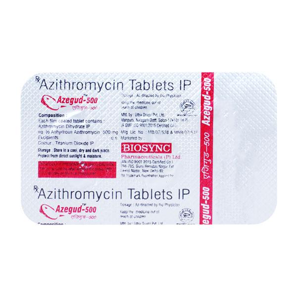 AZEGUD 500 Tablet 3's Price, Uses, Side effects, Substitutes | Netmeds