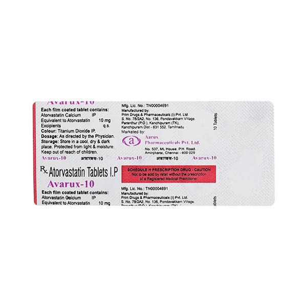 AVARUX 10 Tablet 10's