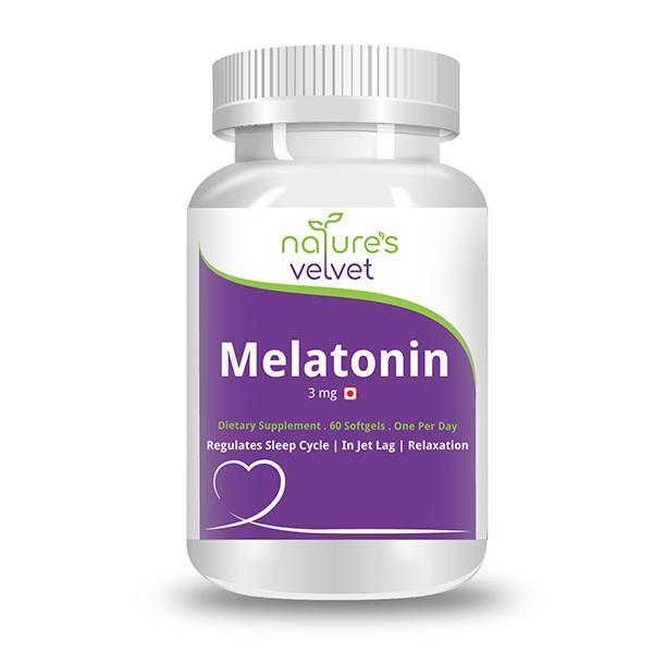 Natures Velvet Melatonin 3 mg Softgels 60's