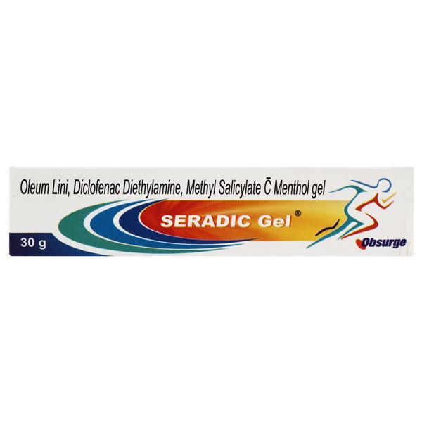 SERADIC Gel 30gm Price, Uses, Side effects, Substitutes | Netmeds