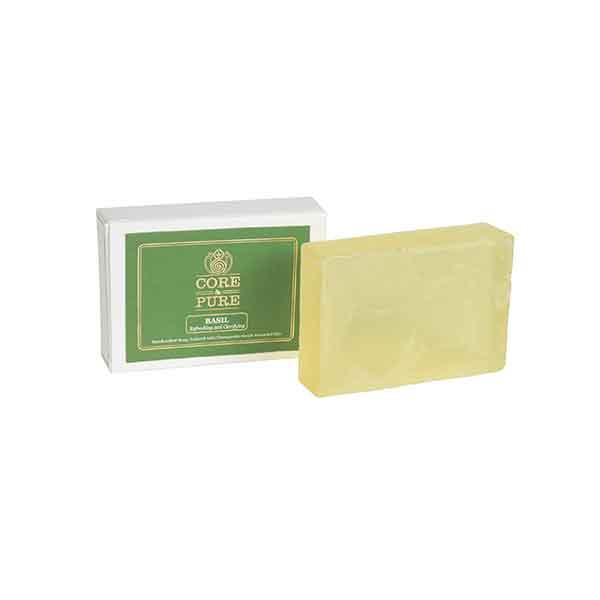 Core & Pure Essential Oil Soap - Basil 100 gm Online at Best Price - Soaps