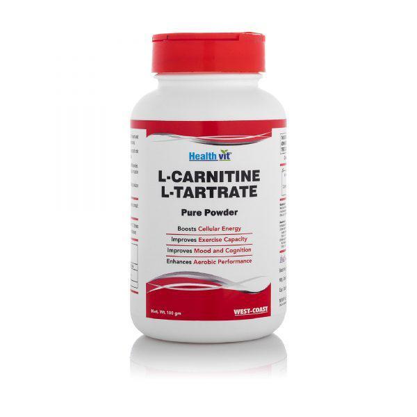 HealthVit L-Carnitine L-Tartrate Pure Powder 100 gm online at best  price-General Health