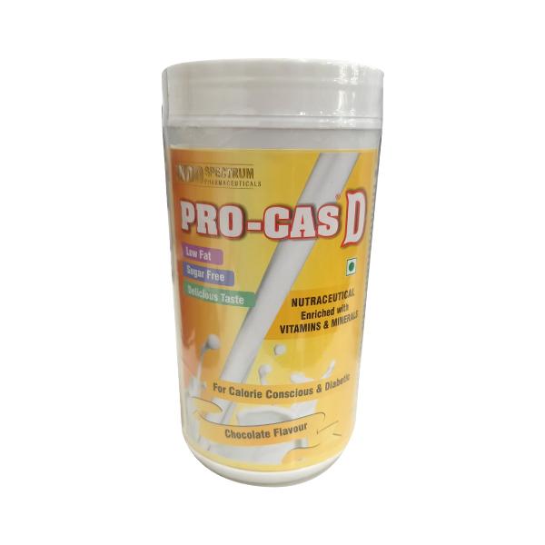 PRO CAS D SUGAR FREE CHOCOLATE FLAVOUR Powder 200gm Price, Uses, Side ...