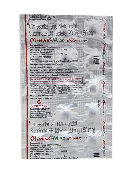 Olmax M 50mg Tablet 15'S