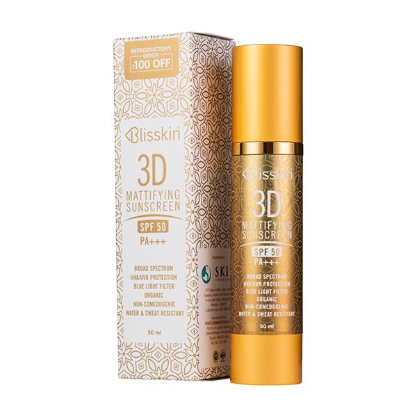 Blisskin 3D Mattifying SPF 50 Sunscreen Lotion 50 ml Online at ...
