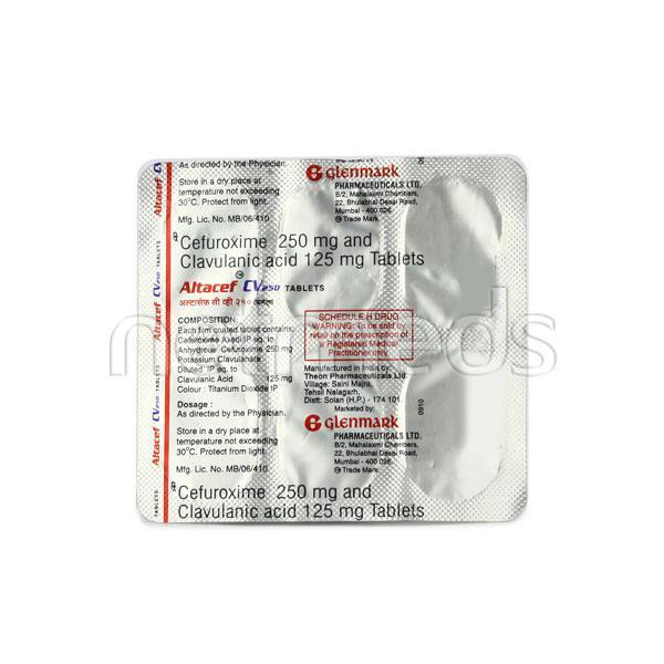 Altacef CV 250mg Tablet 6'S