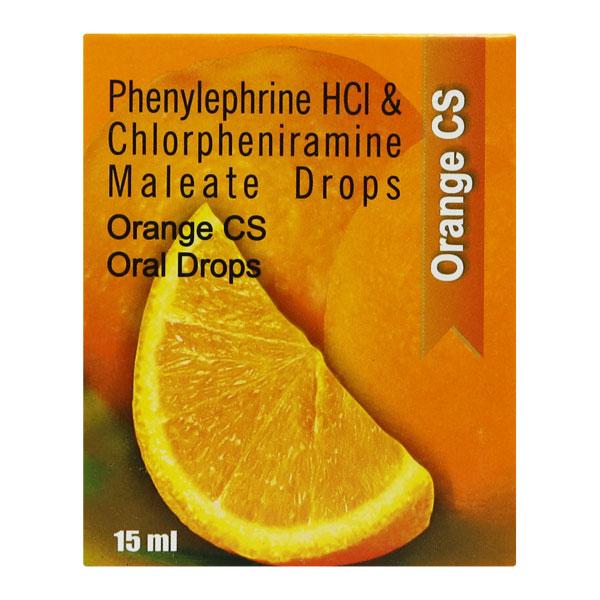 ORANGE CS Drops 15ml Price, Uses, Side effects, Substitutes | Netmeds