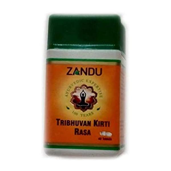 Buy Zandu Tribhuvan Kirti Ras Tablet 40's Online at Discounted Price ...